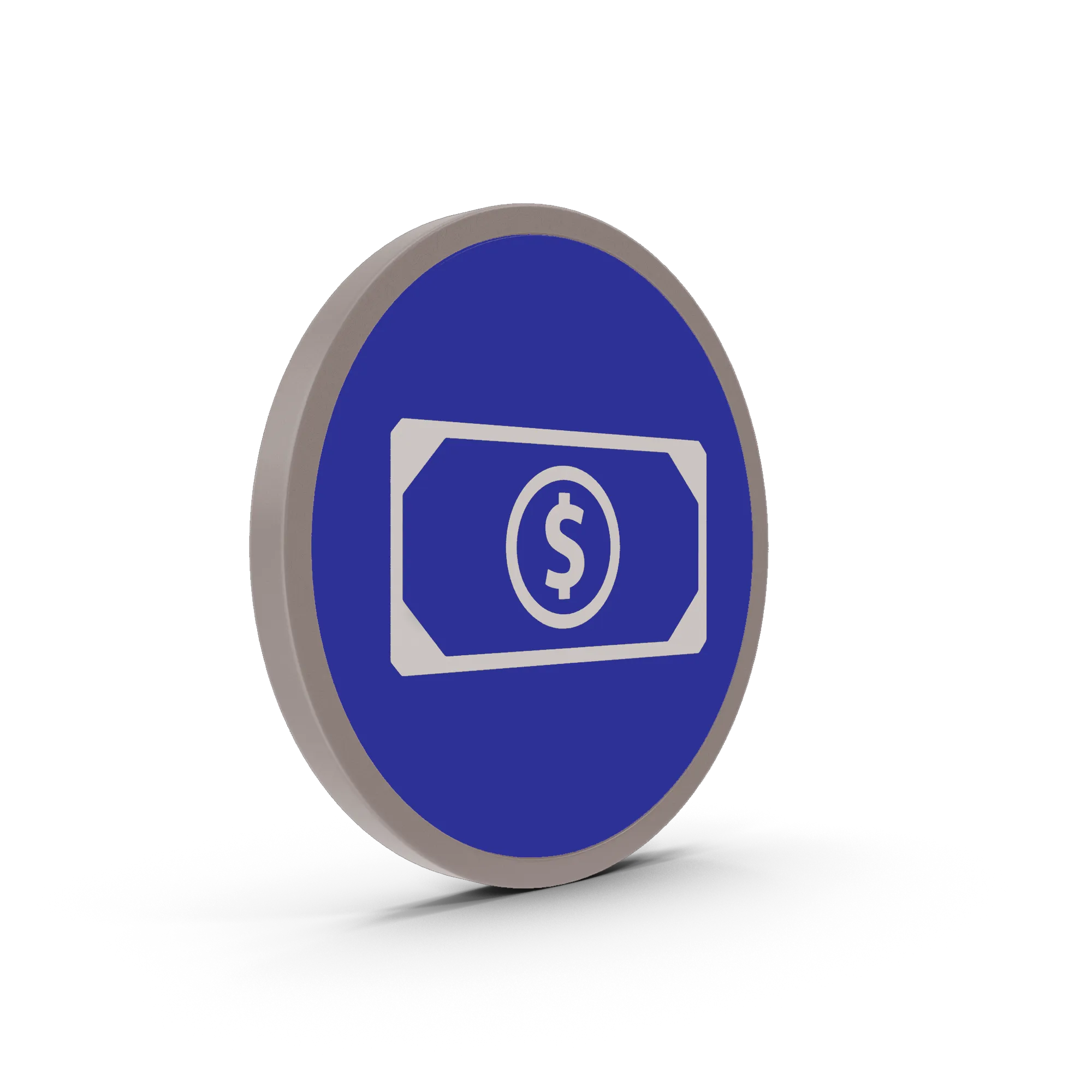 Icono de pagos que muestra un billete con el símbolo de dólar.